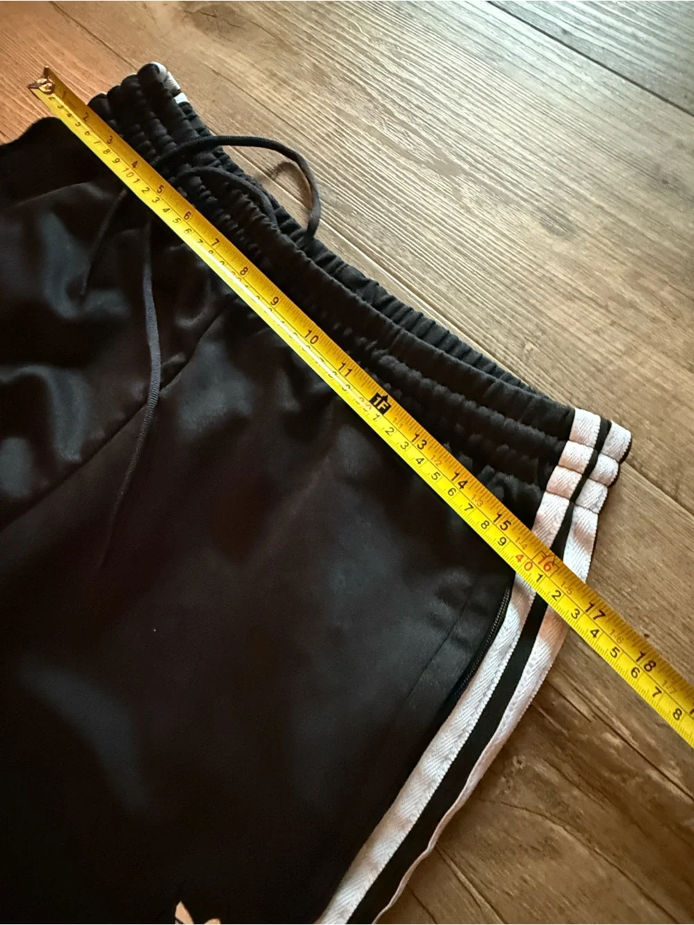 adidas Black Jogger Pants with White Side Stripes